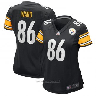Maglia NFL Game Donna Pittsburgh Steelers Hines Ward Retired Nero