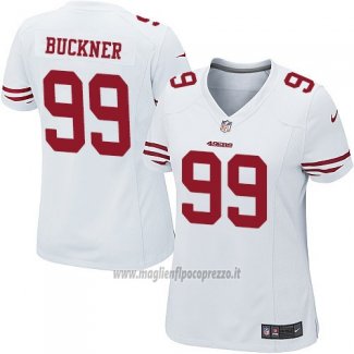 Maglia NFL Game Donna San Francisco 49ers Buckner Bianco