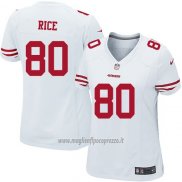 Maglia NFL Game Donna San Francisco 49ers Rice Bianco