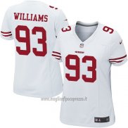 Maglia NFL Game Donna San Francisco 49ers Williams Bianco
