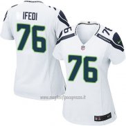 Maglia NFL Game Donna Seattle Seahawks Ifedi Bianco