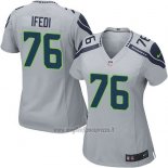 Maglia NFL Game Donna Seattle Seahawks Ifedi Grigio