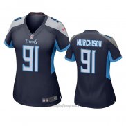 Maglia NFL Game Donna Tennessee Titans 91 Larrell Murchison Blu