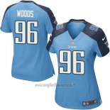 Maglia NFL Game Donna Tennessee Titans Woods Blu