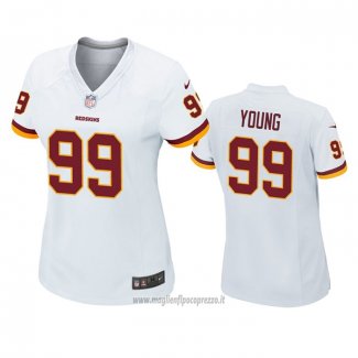 Maglia NFL Game Donna Washington Commanders Chase Young Bianco