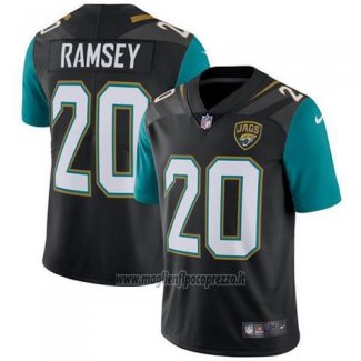 Maglia NFL Game Jacksonville Jaguars 20 Jalen Ramsey Nero Vapor Untouchable