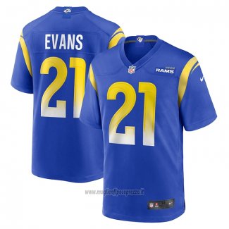 Maglia NFL Game Los Angeles Rams Zach Evans Home Blu