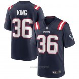Maglia NFL Game New England Patriots Brandon King Blu