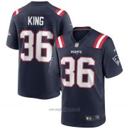 Maglia NFL Game New England Patriots Brandon King Blu