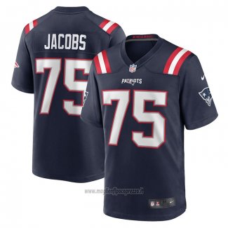 Maglia NFL Game New England Patriots Demontrey Jacobs Blu