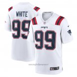 Maglia NFL Game New England Patriots Keion White Bianco