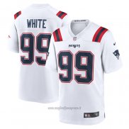 Maglia NFL Game New England Patriots Keion White Bianco
