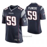 Maglia NFL Game New England Patriots Marquis Flowers Blu