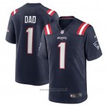 Maglia NFL Game New England Patriots Number 1 Dad Blu