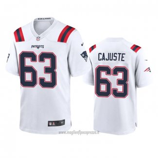 Maglia NFL Game New England Patriots Yodny Cajuste 2020 Bianco