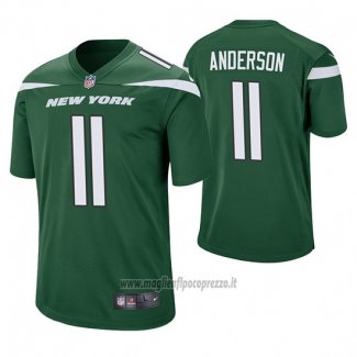 Maglia NFL Game New York Jets Robby Anderson Verde 60 Anniversario