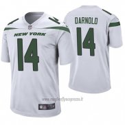 Maglia NFL Game New York Jets Sam Darnold Bianco 60 Anniversario