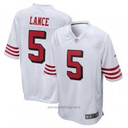 Maglia NFL Game San Francisco 49ers Trey Lance Alternato Bianco