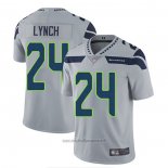Maglia NFL Game Seattle Seahawks 24 Marshawn Lynch Grigio