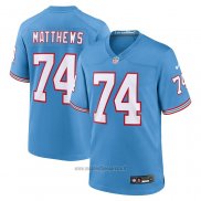 Maglia NFL Game Tennessee Titans Bruce Matthews Throwback Retired Blu