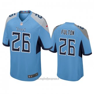 Maglia NFL Game Tennessee Titans Kristian Fulton Blu