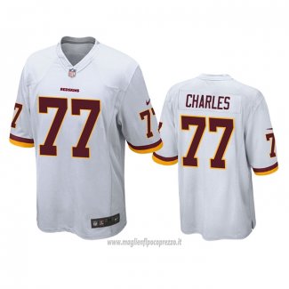 Maglia NFL Game Washington Commanders Saahdiq Charles Bianco
