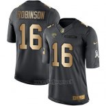 Maglia NFL Gold Anthracite Jacksonville Jaguars Robinson Salute To Service 2016 Nero