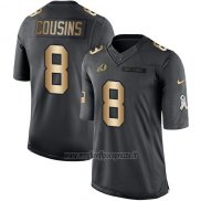 Maglia NFL Gold Anthracite Washington Commanders Cousins Salute To Service 2016 Nero