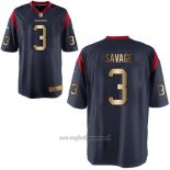 Maglia NFL Gold Game Houston Texans Savages Profundo Blu