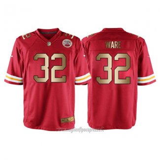 Maglia NFL Gold Game Kansas City Chiefs Ware Rosso