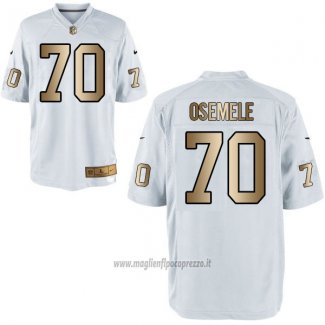 Maglia NFL Gold Game Las Vegas Raiders Osemele Bianco