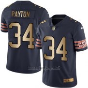 Maglia NFL Gold Legend Chicago Bears Payton Profundo Blu