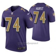 Maglia NFL Legend Baltimore Ravens James Hurst Viola Color Rush