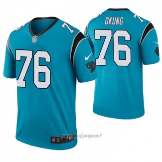 Maglia NFL Legend Carolina Panthers Russell Okung Blu Color Rush