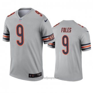 Maglia NFL Legend Chicago Bears Nick Foles Inverted Grigio