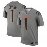 Maglia NFL Legend Cincinnati Bengals Ja Marr Chase Inverted Grigio