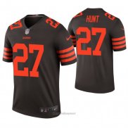 Maglia NFL Legend Cleveland Browns Kareem Hunt Color Rush Marrone1