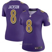 Maglia NFL Legend Donna Baltimore Ravens Lamar Jackson Viola