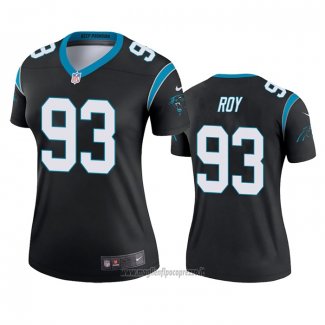 Maglia NFL Legend Donna Carolina Panthers Bravvion Roy Nero