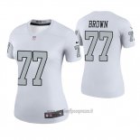 Maglia NFL Legend Donna Las Vegas Raiders Trent Brown Bianco Color Rush