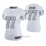 Maglia NFL Legend Donna Las Vegas Raiders Trent Brown Bianco Color Rush