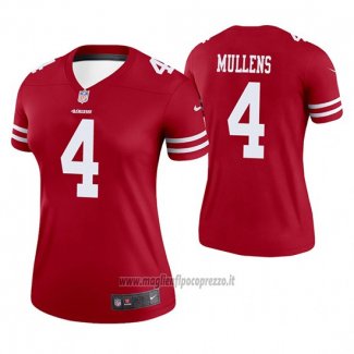 Maglia NFL Legend Donna San Francisco 49ers 4 Nick Mullens Rosso