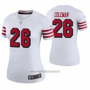 Maglia NFL Legend Donna San Francisco 49ers Tevin Coleman Bianco Color Rush