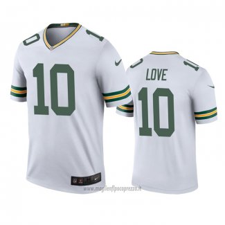 Maglia NFL Legend Green Bay Packers Jordan Love Bianco Color Rush