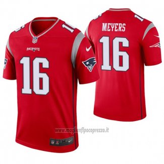 Maglia NFL Legend New England Patriots 16 Jakobi Meyers Inverted Rosso