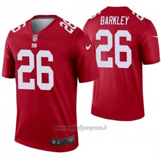 Maglia NFL Legend New York Giants 26 Saquon Barkley Inverted Rosso