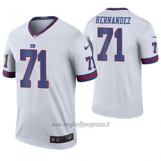 Maglia NFL Legend New York Giants Will Hernandez Bianco Color Rush