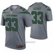 Maglia NFL Legend New York Jets 33 Jamal Adams Inverted Grigio