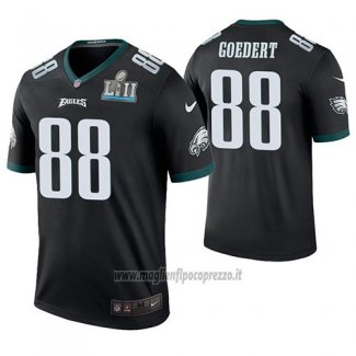 Maglia NFL Legend Philadelphia Eagles Dallas Goedert Nero Super Bowl Lii Champions Color Rush