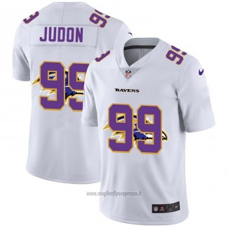 Maglia NFL Limited Baltimore Ravens Judon Logo Dual Overlap Bianco